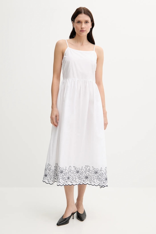 

Хлопковое платье United Colors Of Benetton, белый