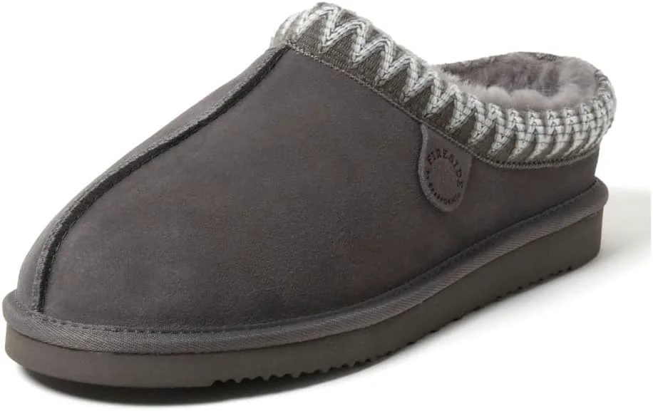 Клогги Fireside от Dearfoams для мужчин Grafton Shearling для дома и улицы Fireside by Dearfoams, серый