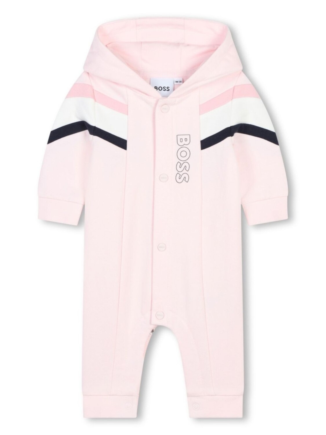 

BOSS Kidswear ромпер из органического хлопка с капюшоном, розовый