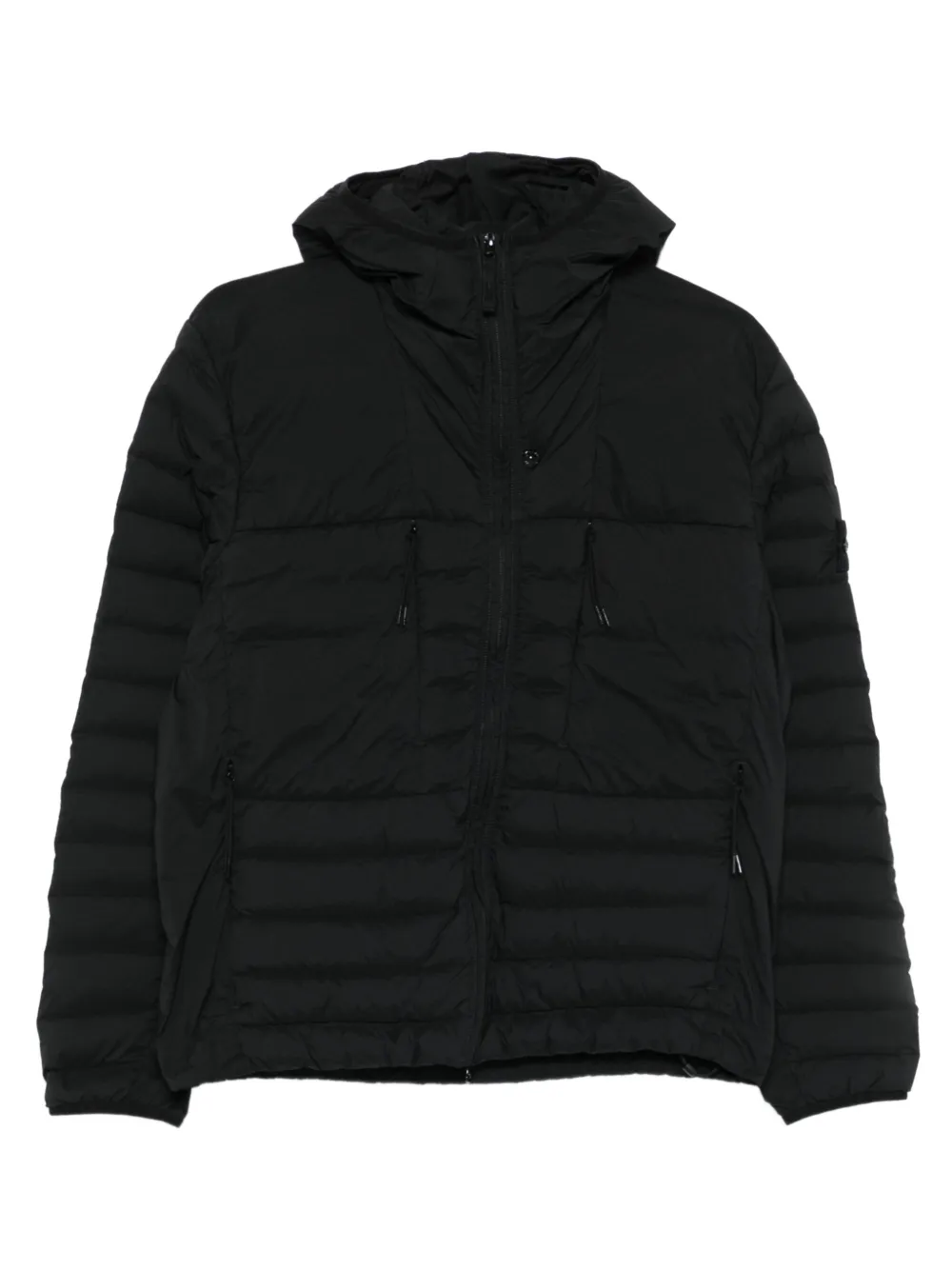

Стеганая куртка 4100020 с капюшоном Stone Island, черный
