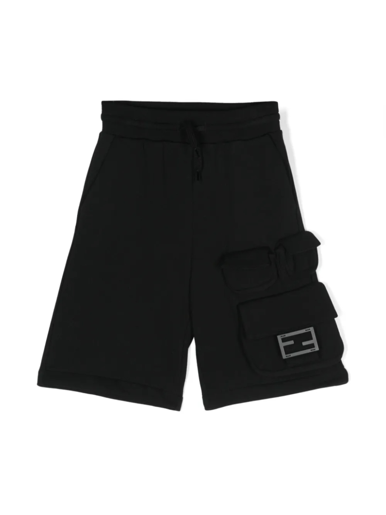 

Спортивные шорты с логотипом Fendi Kids, черный