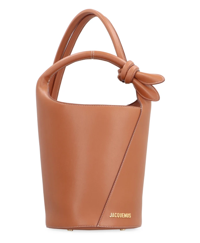 

Мини Сумка Ведро с застежкой кнопкой Jacquemus, коричневый