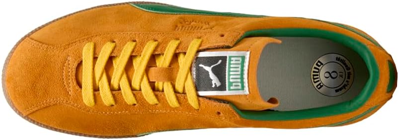 Мужские кроссовки PUMA Brasil на шнуровке для повседневной носки - оранжевые — фото 4