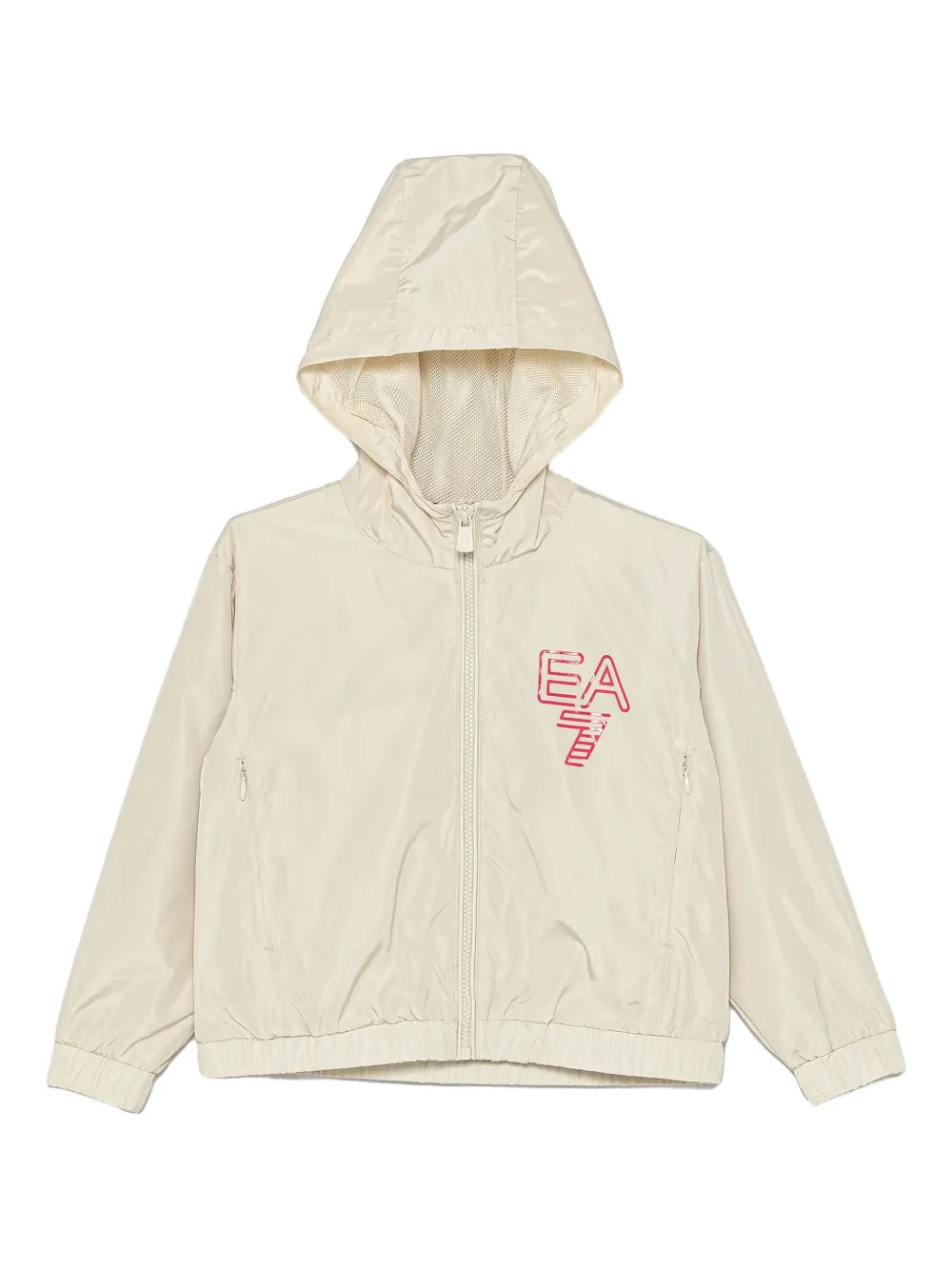 

Куртка с капюшоном и логотипом Ea7 Emporio Armani, нейтральный