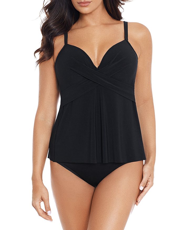 

Топ-танкини с косточками Rock Solid Allura Miraclesuit, черный