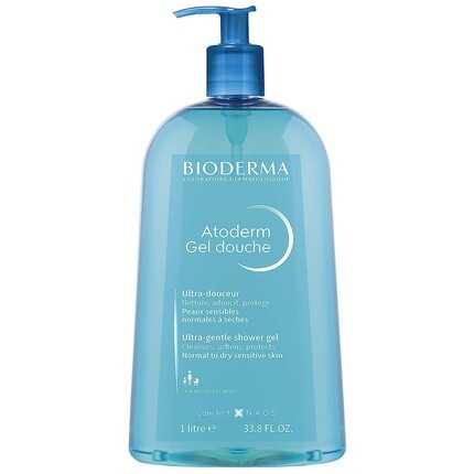 

Atoderm Hydrating Gel для душа, увлажняющее очищающее средство для лица и тела, 33,8 жидких унций, Bioderma
