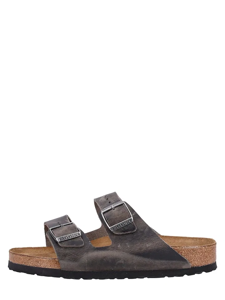 Сандалии кожаные Arizona, Birkenstock, коричневый — фото 4