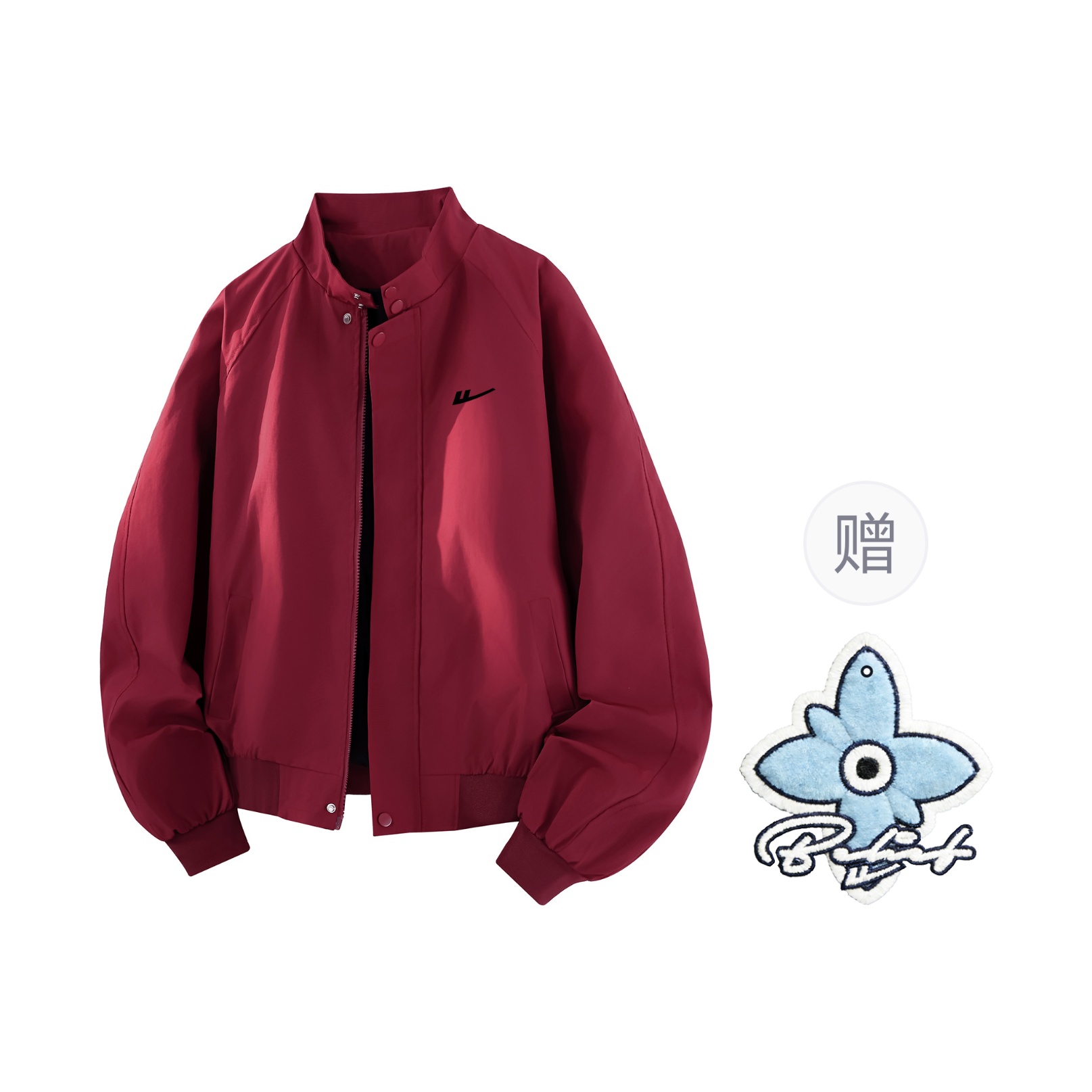 

Куртка женская Stand Collar Moderate Workwear WARRIOR, burgundy[free merch+scented sachet charm]
