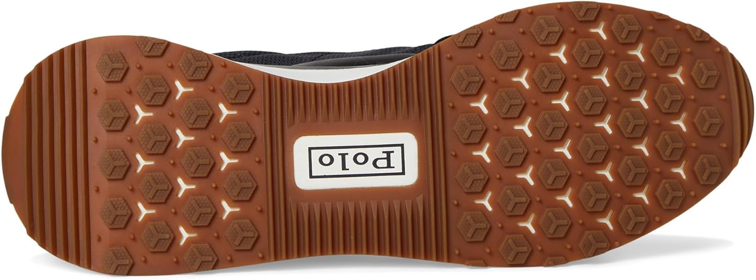 POLO RALPH LAUREN мужские кроссовки Train 89 с вставками из замши, Black/Multi Pp — фото 3