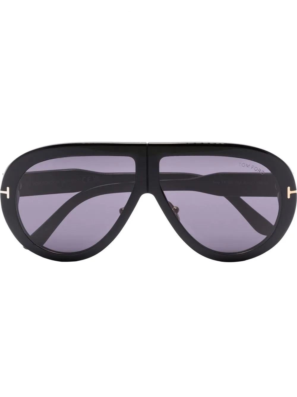 

Солнцезащитные очки-пилоты Troy TOM FORD Eyewear, черный