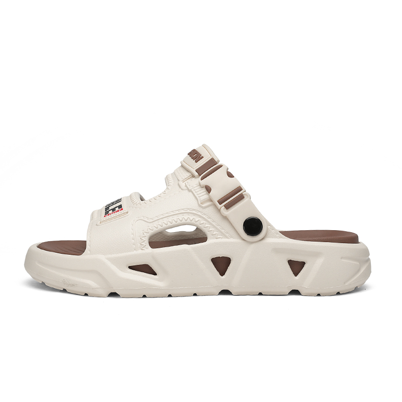 

Jinho Пляжные сандалии мужские черно-коричневые бежево-коричневые, цвет Beige Brown