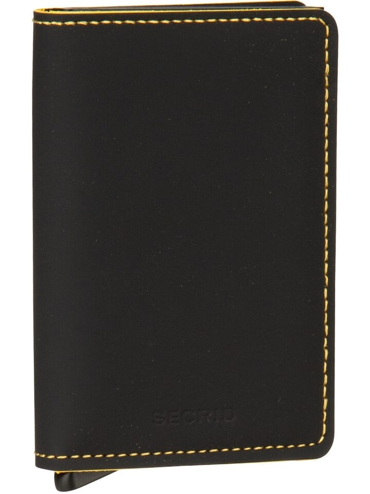 

Кошелек Secrid Geldbörse Slimwallet Matte, цвет Black-Ochre