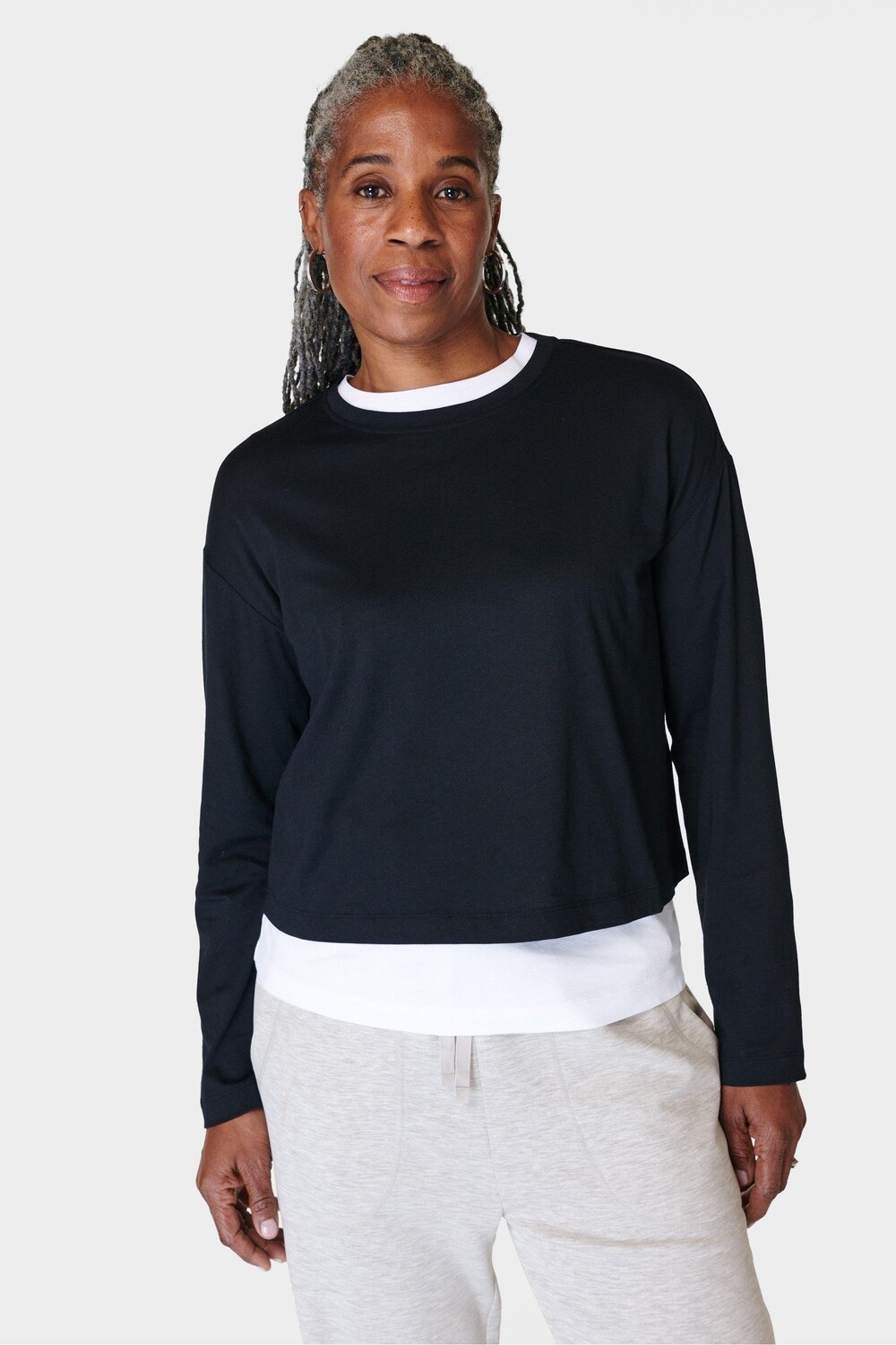 

Футболка Essential с короткими рукавами и длинными рукавами Sweaty Betty, черный