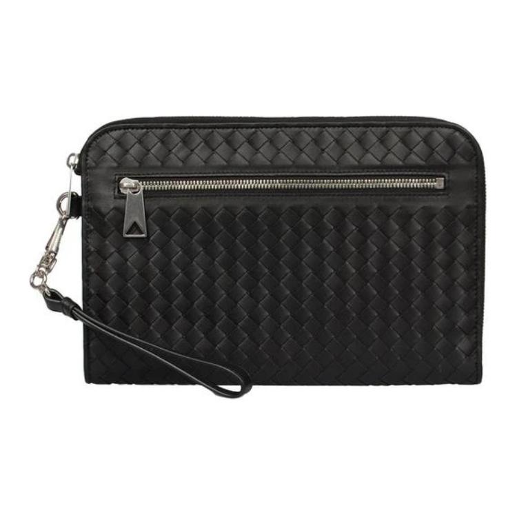 Bottega Veneta Кожаная клатч-сумка для мужчин Black — фото 4