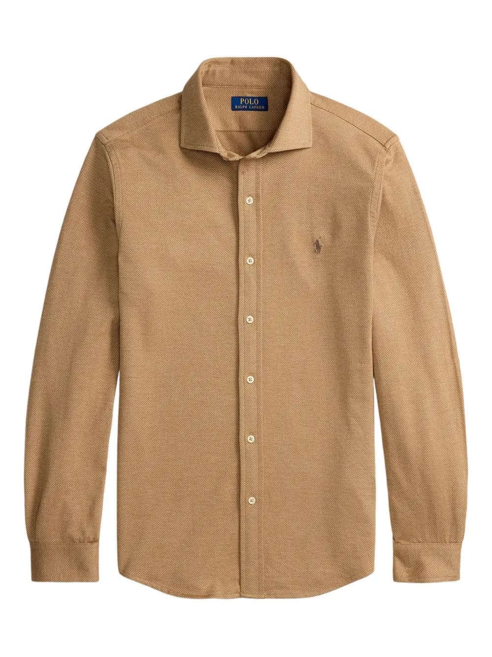

Рубашка с вышитым логотипом Polo Ralph Lauren, коричневый