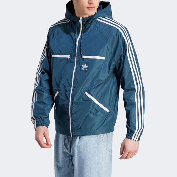 Куртка adidas originals Adicolor Classic Windbreaker 'Altered Blue', синий — фото 2