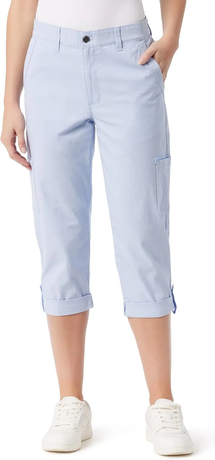 

Gloria Vanderbilt женские капри карго с молнией спереди и эластичным поясом