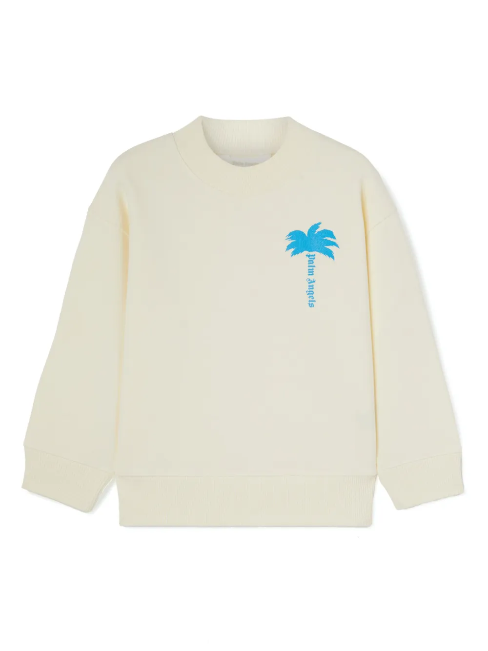 

Толстовка с вышитым логотипом Palm Angels Kids, белый