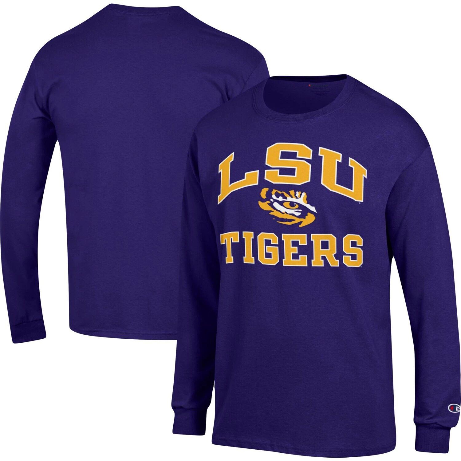 

Мужская фиолетовая футболка с длинными рукавами Champion LSU Tigers High Motor