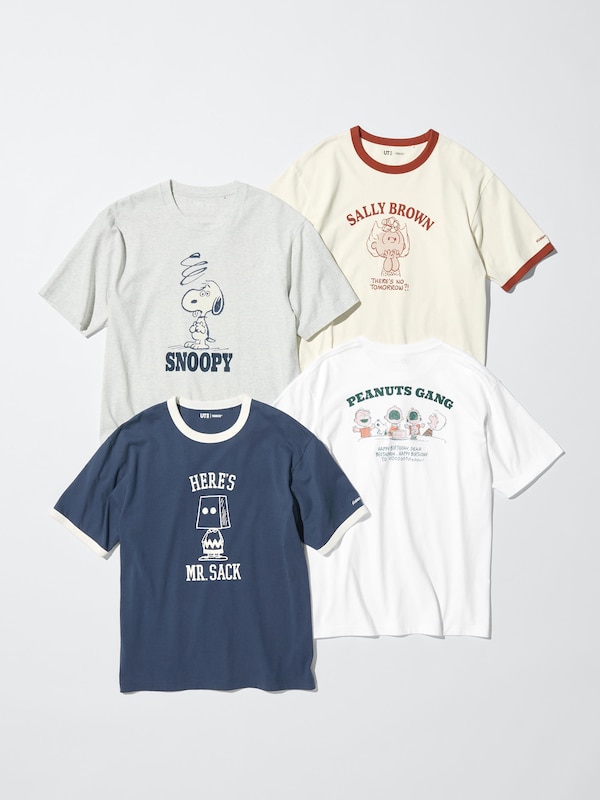 Футболка UT с графикой Peanuts Uniqlo, 69 navy — фото 3