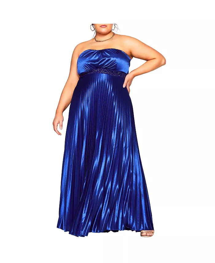 

Платье Helena Maxi Plus Size CITY CHIC, синий