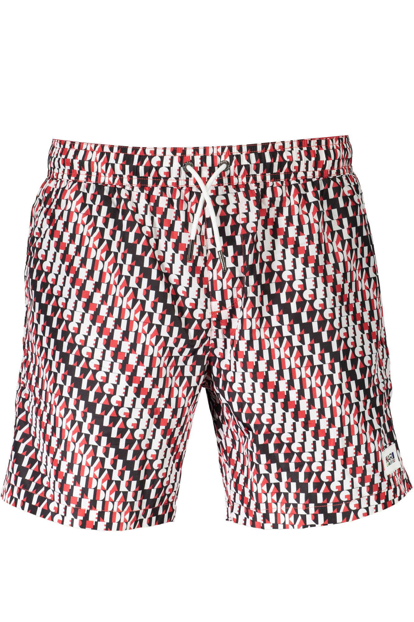 

Мужские плавки Karl Lagerfeld Beachwear пляжные с контрастным принтом, черный/красный
