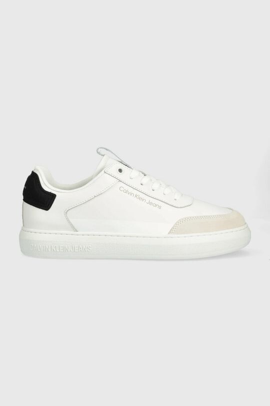 

Кожаные кроссовки CASUAL CUPSOLE HIGH/LOW FREQ Calvin Klein Jeans, белый, Белый;серый, Кожаные кроссовки CASUAL CUPSOLE HIGH/LOW FREQ Calvin Klein Jeans, белый