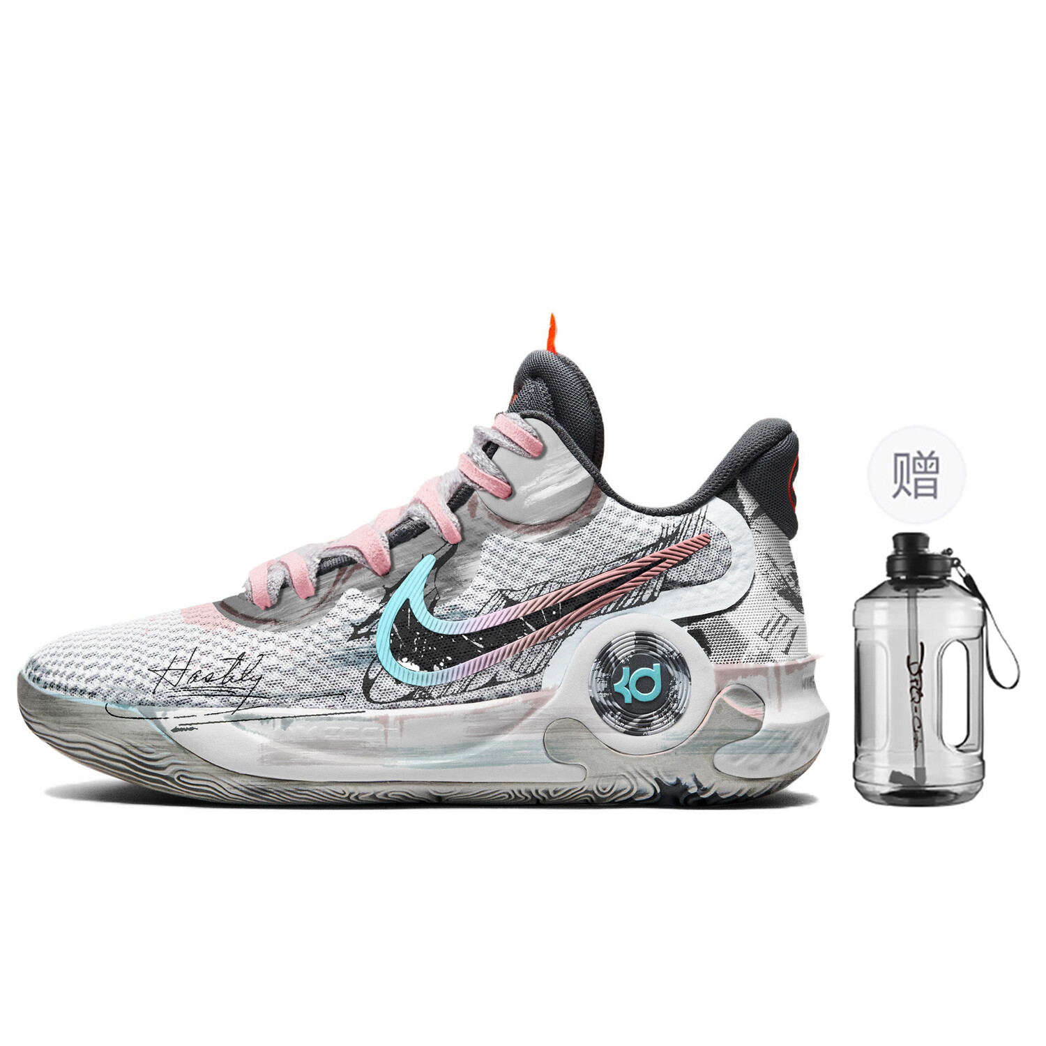 

Баскетбольные кроссовки Trey 5 Basketball Shoes Unisex Mid-Top Gray/Blue Nike