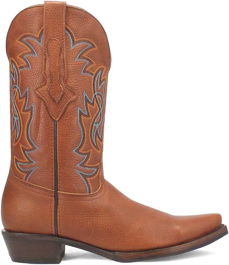 

Мужские повседневные ботинки Dingo Gold Rush из кожи с вышивкой, заостренный носок, средний голень - черные