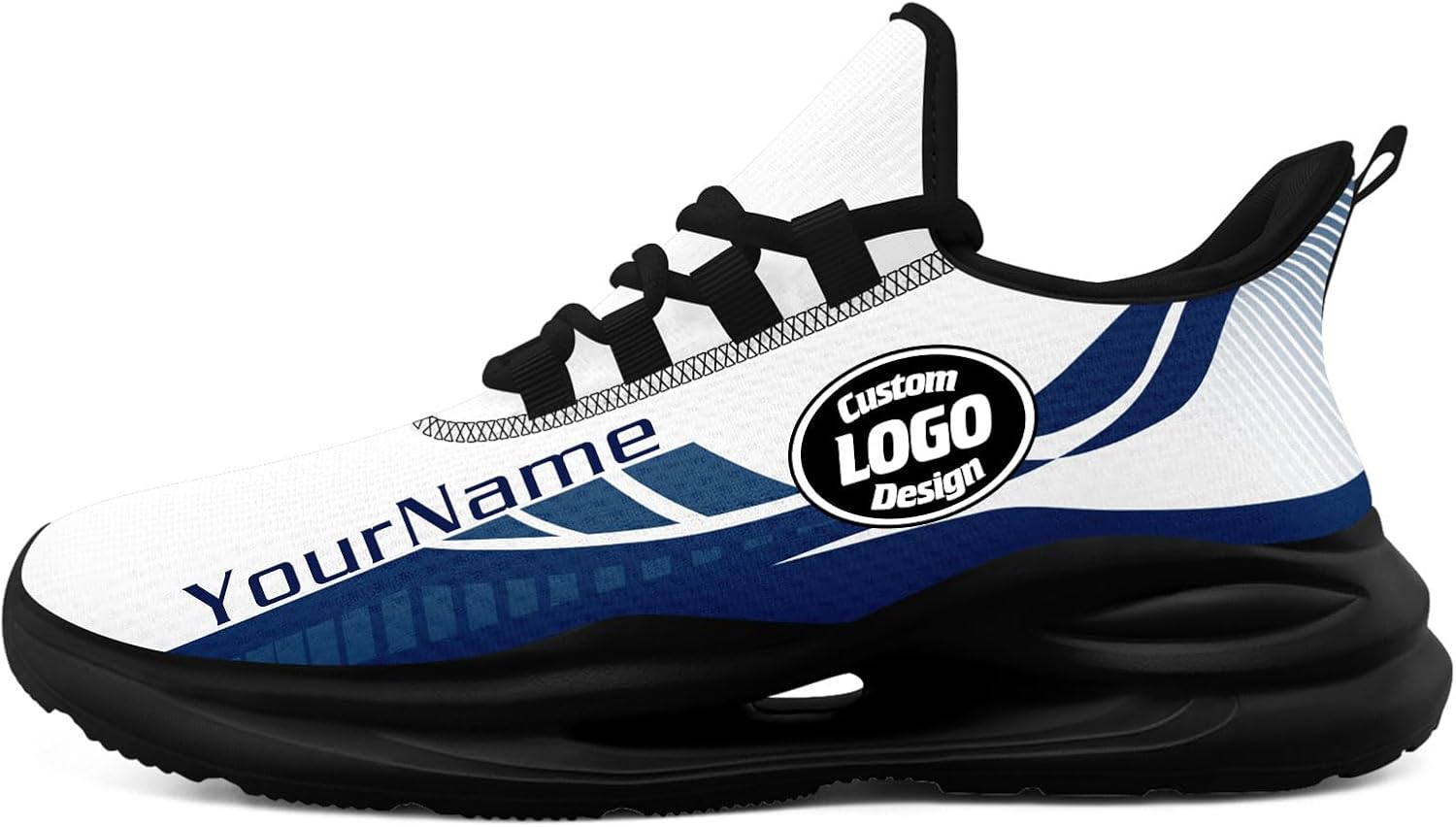 

Кастомизированные спортивные кроссовки с логотипом для мужчин и женщин, легкие дышащие беговые кроссовки из сетки Coolcustomize, белый/черный/синий/темно-синий
