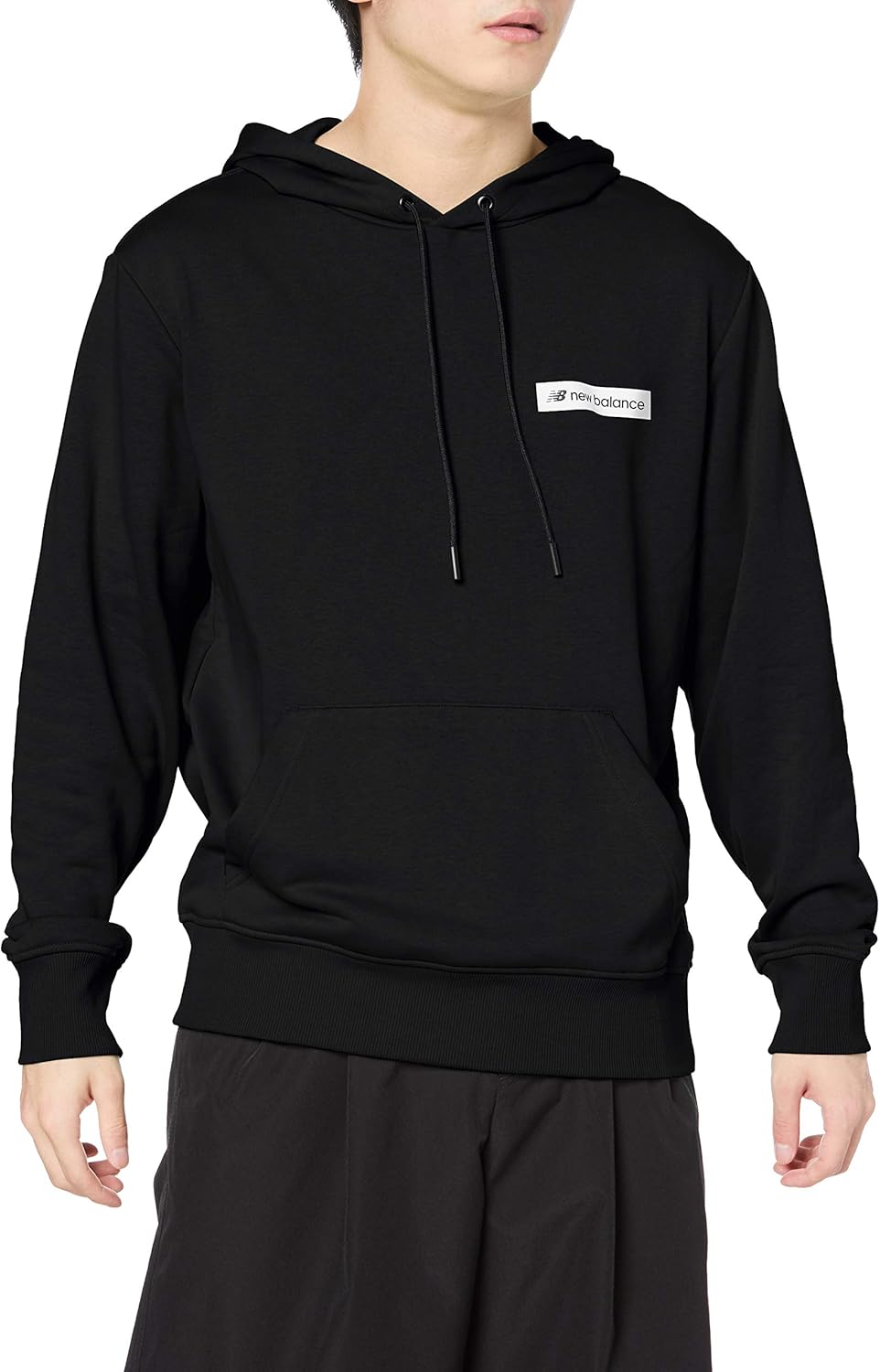 

Мужская толстовка New Balance AMT03526, пуловер с капюшоном, черный