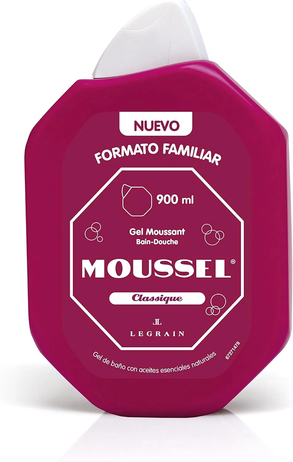 Гель для душа Moussel Classique с натуральными эфирными маслами, 8 штук Moussel