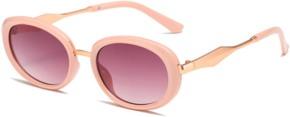 

Винтажные женские овальные солнцезащитные очки с градиентным переходом цвета, защита от ультрафиолета UV400, мужские солнцезащитные очки в стиле панк generic, Pink Purple Red