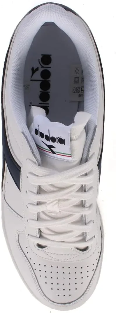 Гимнастические кроссовки Diadora Unisex Magic Basket Low Icona, белый/синий — фото 4