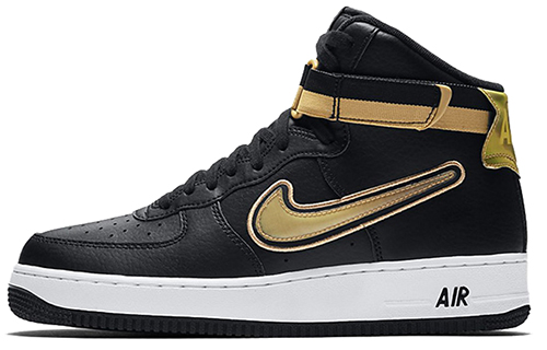 

Кроссовки Nike Air Force 1 High Nba Black Metallic Gold, Черный, Кроссовки Nike Air Force 1 High Nba Black Metallic Gold