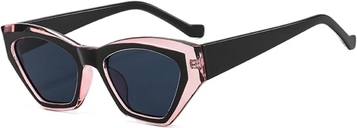 

Солнцезащитные очки с защитой от УФ-излучения UV400 | Маленькие женские панк-очки с разноцветными линзами | для женщин и мужчин, для занятий спортом на открытом воздухе и вождения DSVIGF, Pink-black