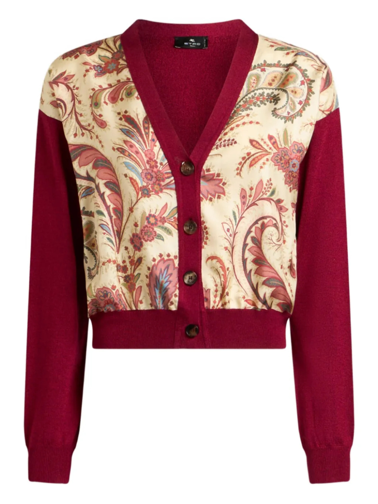 

ETRO кардиган с узором пейсли, красный