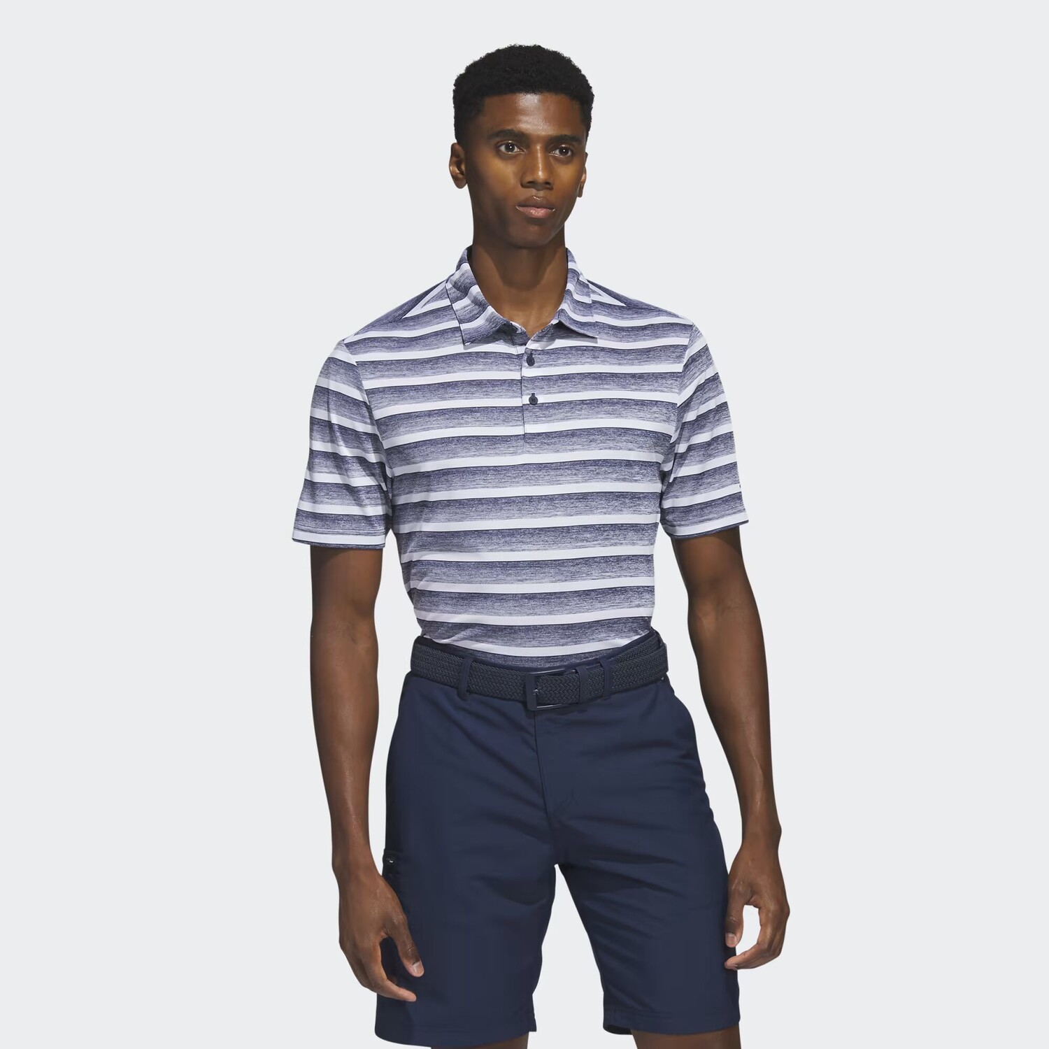 

Рубашка поло в двухцветную полоску Adidas, Collegiate Navy/White