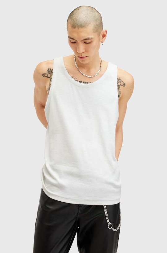 

Хлопковый топ EDWARDS VEST Allsaints, белый