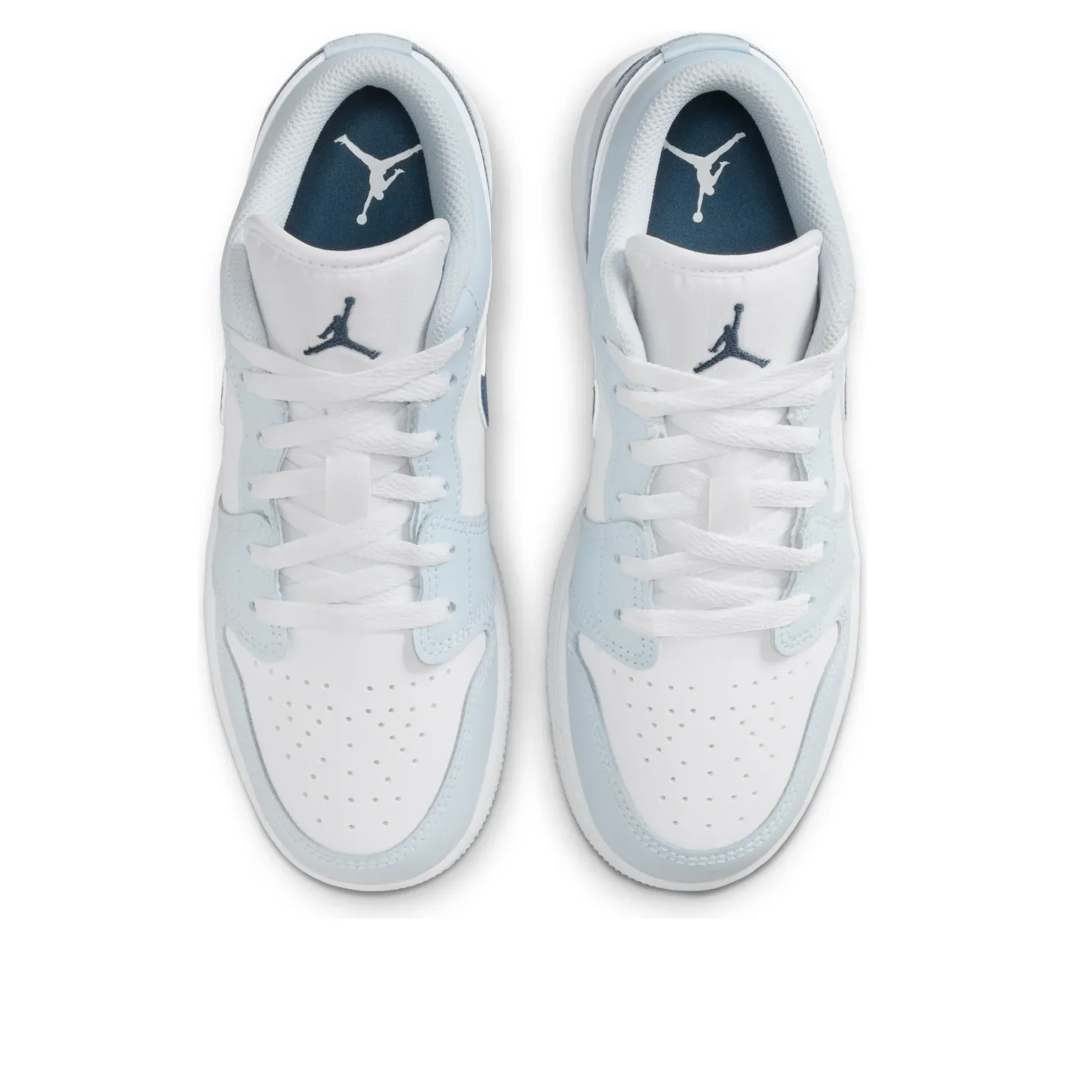 Кроссовки (GS) Air Jordan 1 Low 'White Aura Squadron Blue' — фото 2