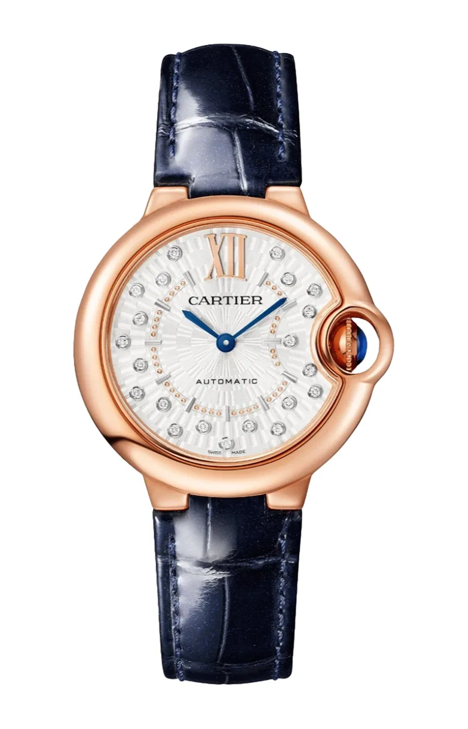 BALLON BLEU DE CARTIER 33 ММ, АВТОМАТИЧЕСКИЕ, РОЗОВОЕ ЗОЛОТО - WGBB0052, золотой