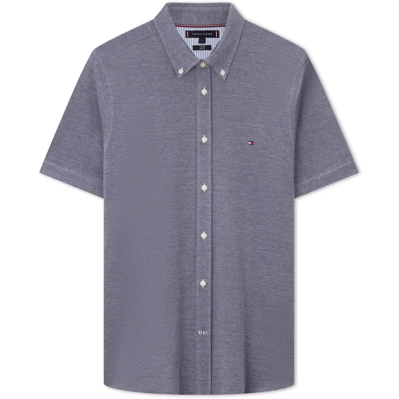 Рубашка мужская с квадратным воротником Tommy Hilfiger, Dark Gray DCC