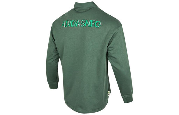 Рубашка neo u jf ss длинные рукава Рубашка поло Adidas, зеленый — фото 2