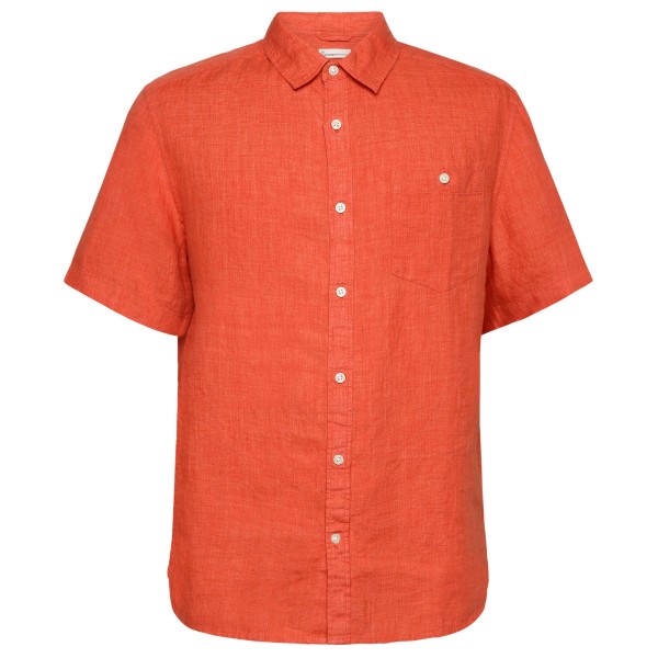 

Обычная льняная рубашка с короткими рукавами - рубашка Knowledgecotton Apparel, Langoustino