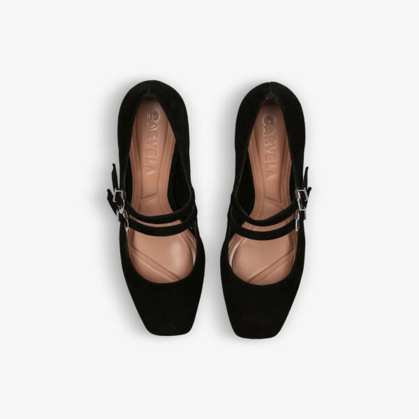 Туфли Harper на каблуке из замши с пряжкой спереди Carvela, черный — фото 2