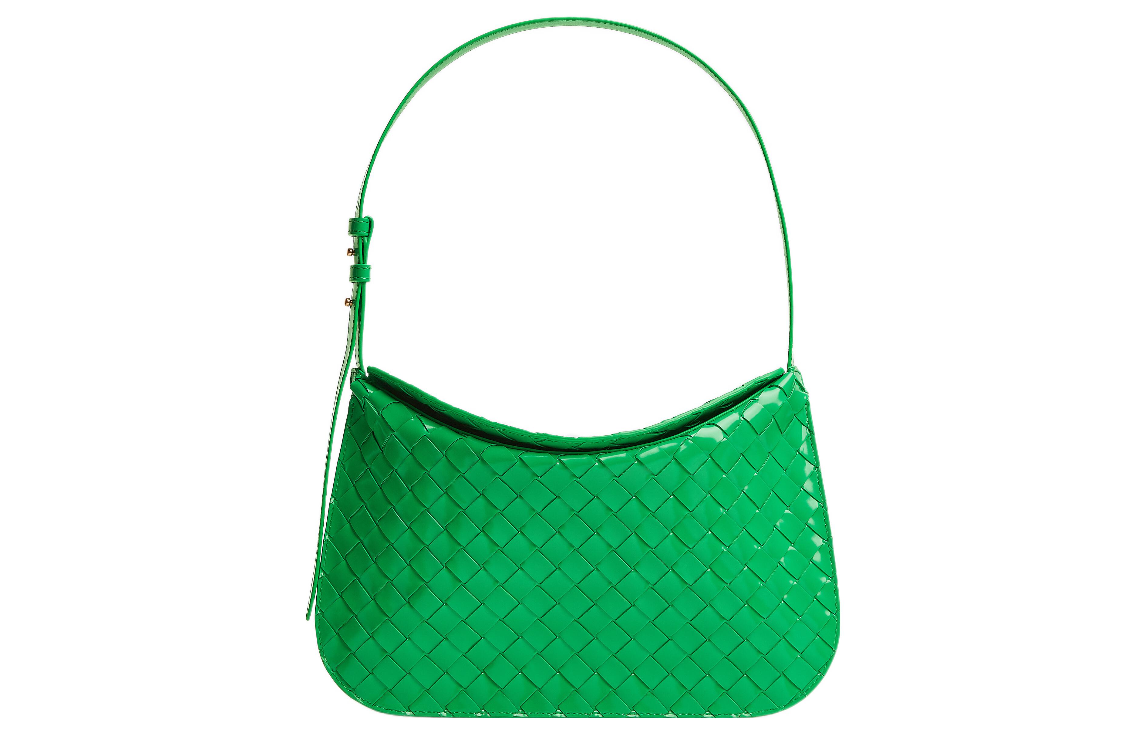 

Bottega Veneta Кожаная сумка-полумесяц с клапаном