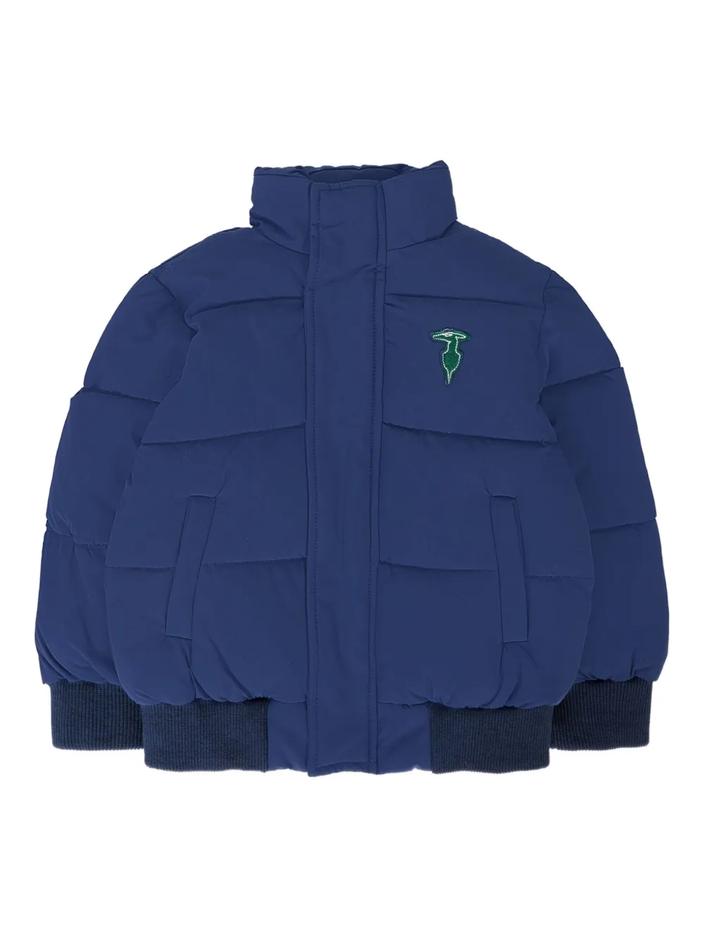 

Стеганая куртка-пуховик TRUSSARDI JUNIOR, синий