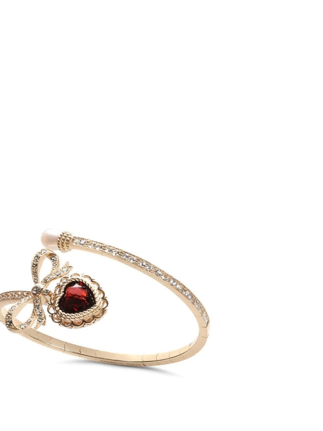 Серьга-кафф из желтого золота Dolce & Gabbana, золотой — фото 3