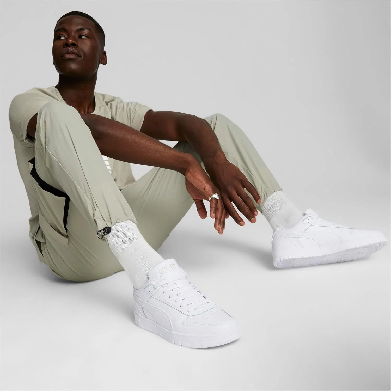 Кроссовки RBD Game Low Track Shoe PUMA, Puma White Puma White Puma Team Gold — фото 2