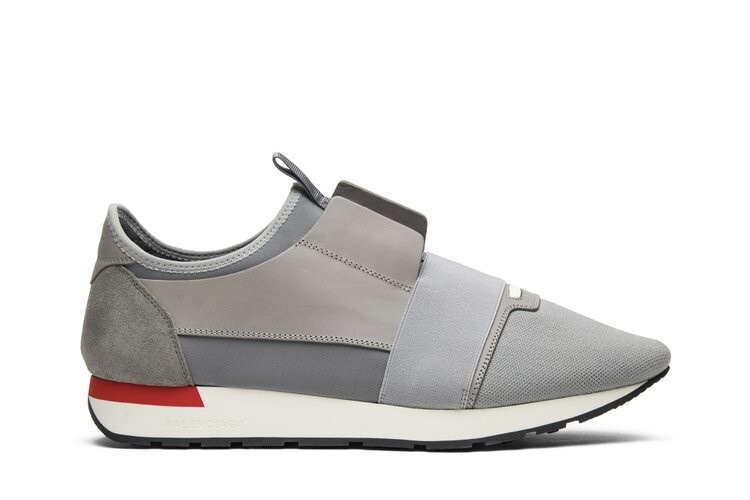 

Кроссовки Balenciaga Race Runner 'Grey', серый